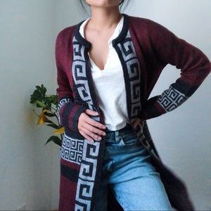 Melissa Paige maroon knit sweater